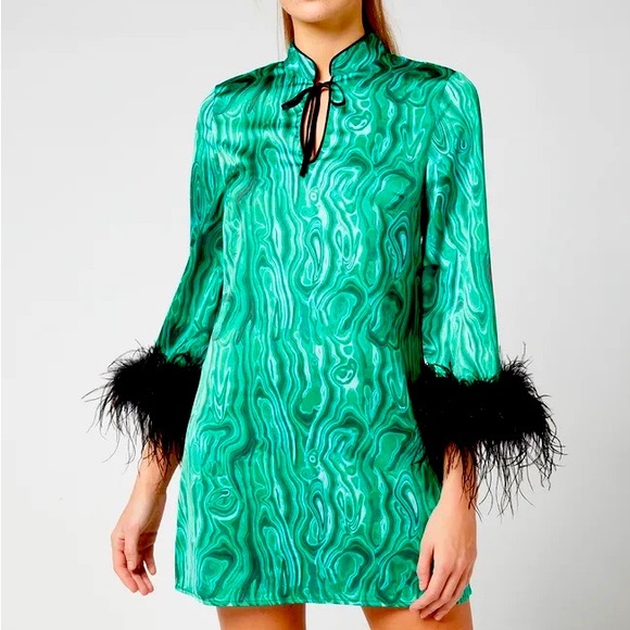 Carlotta Malachite Print Mini Dress - Picture 7 of 10